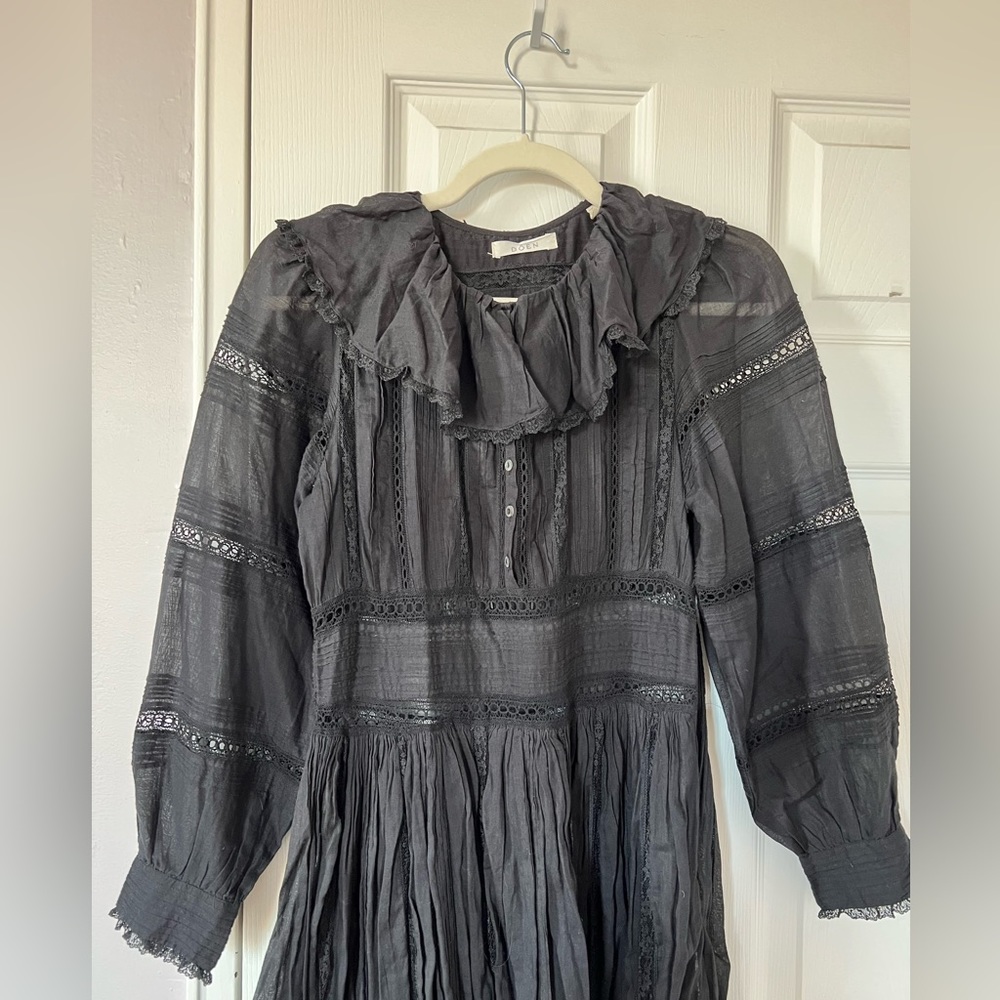 DOEN MARLA DRESS -- BLACK - Picture 4 of 10